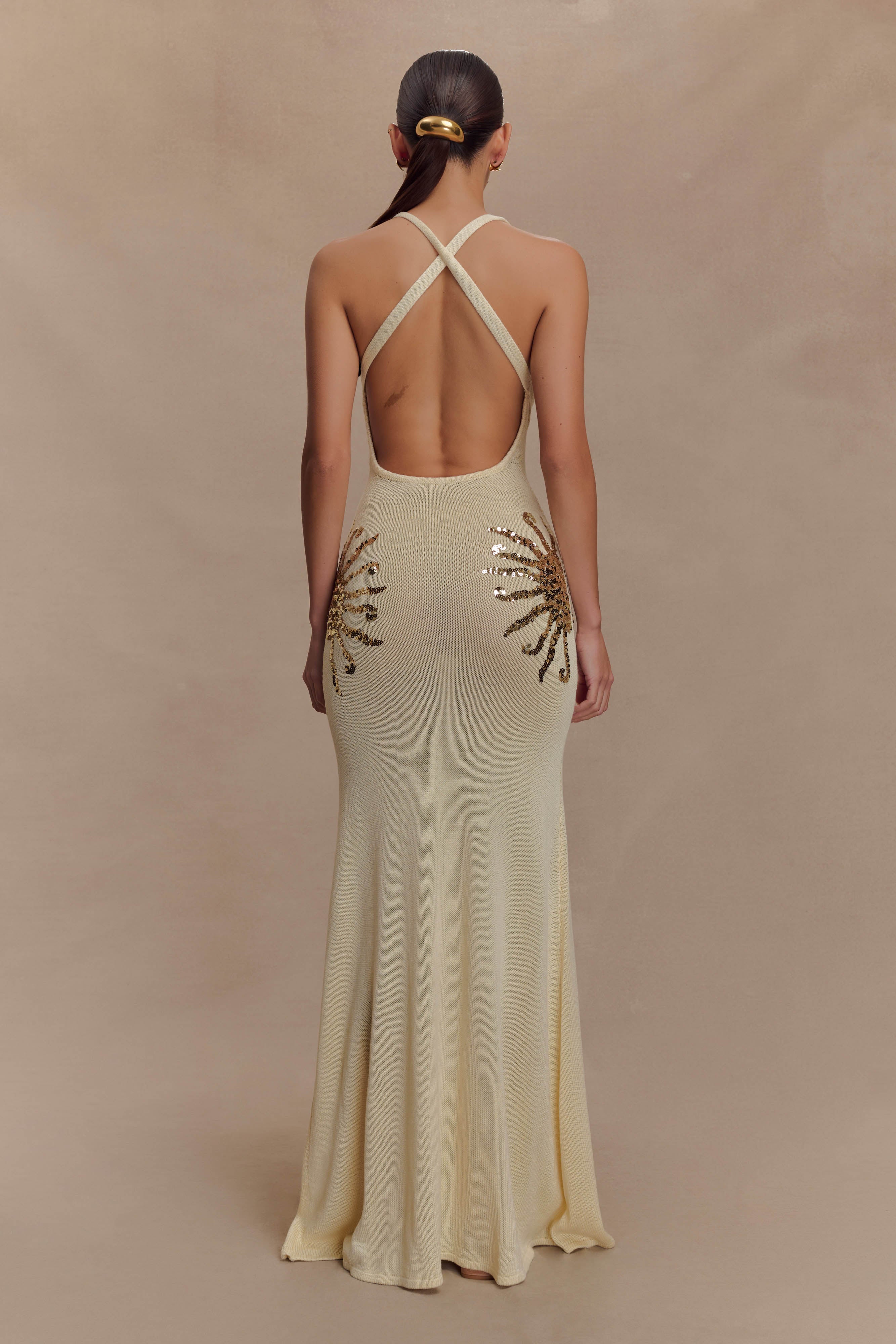 Alissa Sequin Maxi Dress