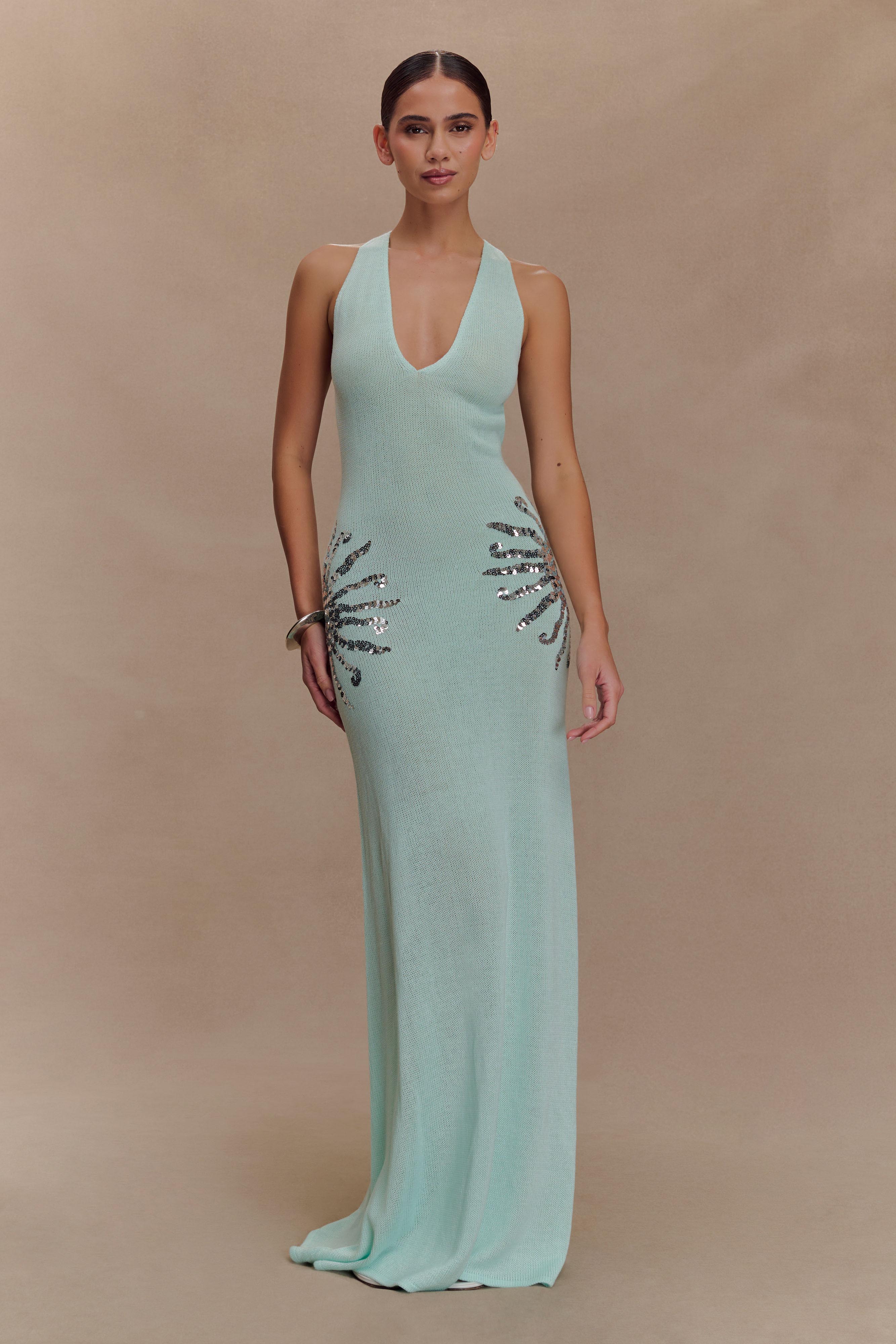 Alissa Sequin Maxi Dress