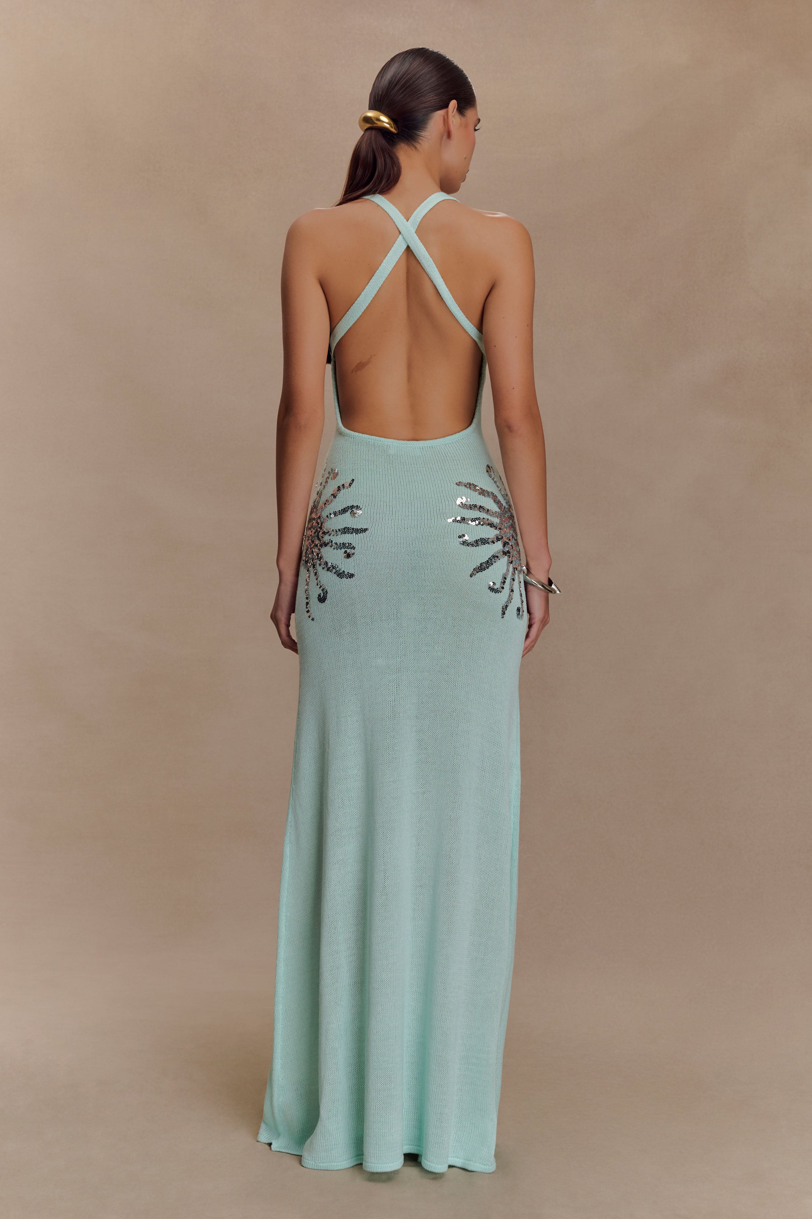 Alissa Sequin Maxi Dress