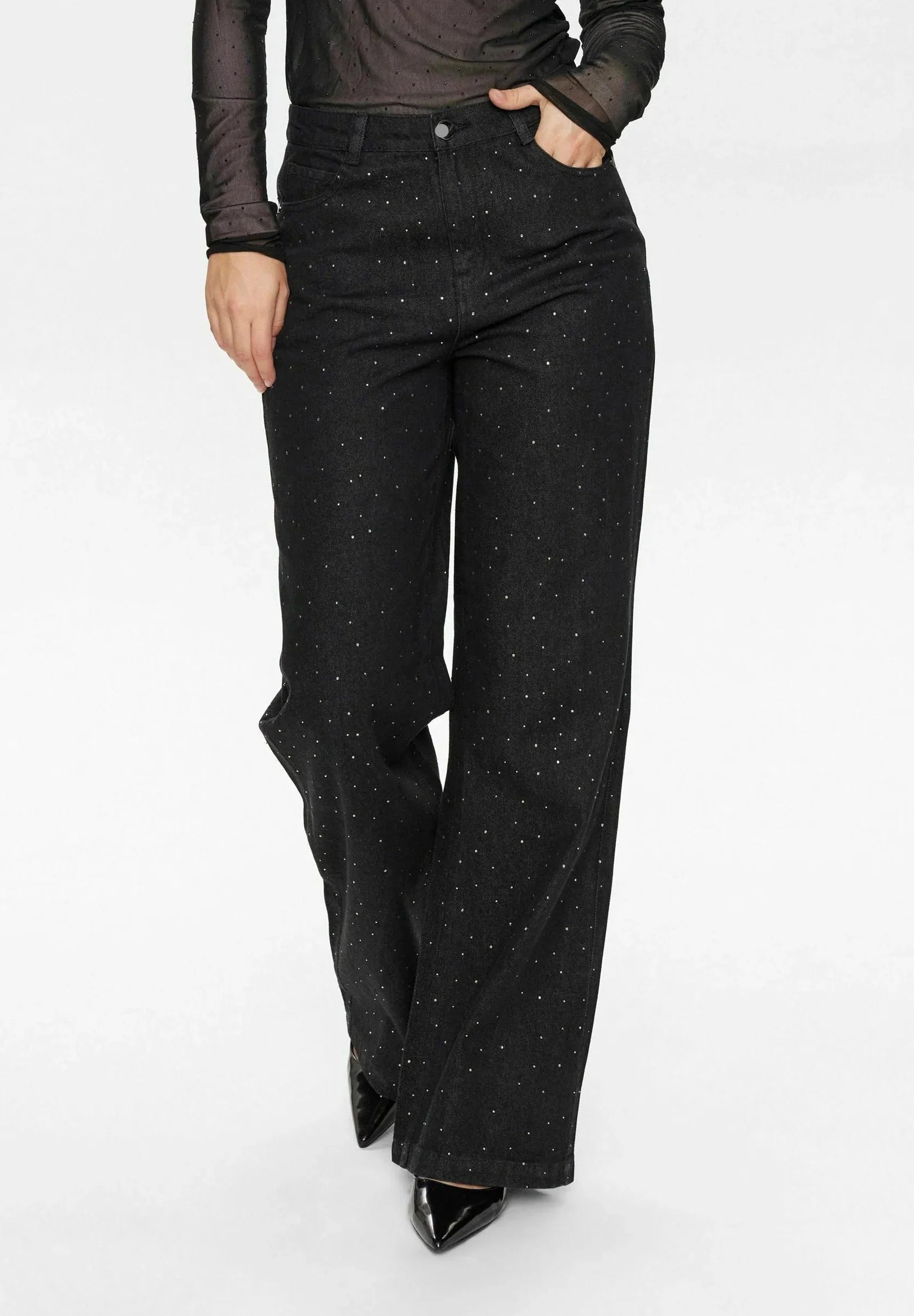 Holly Relaxed Glitter Jeans