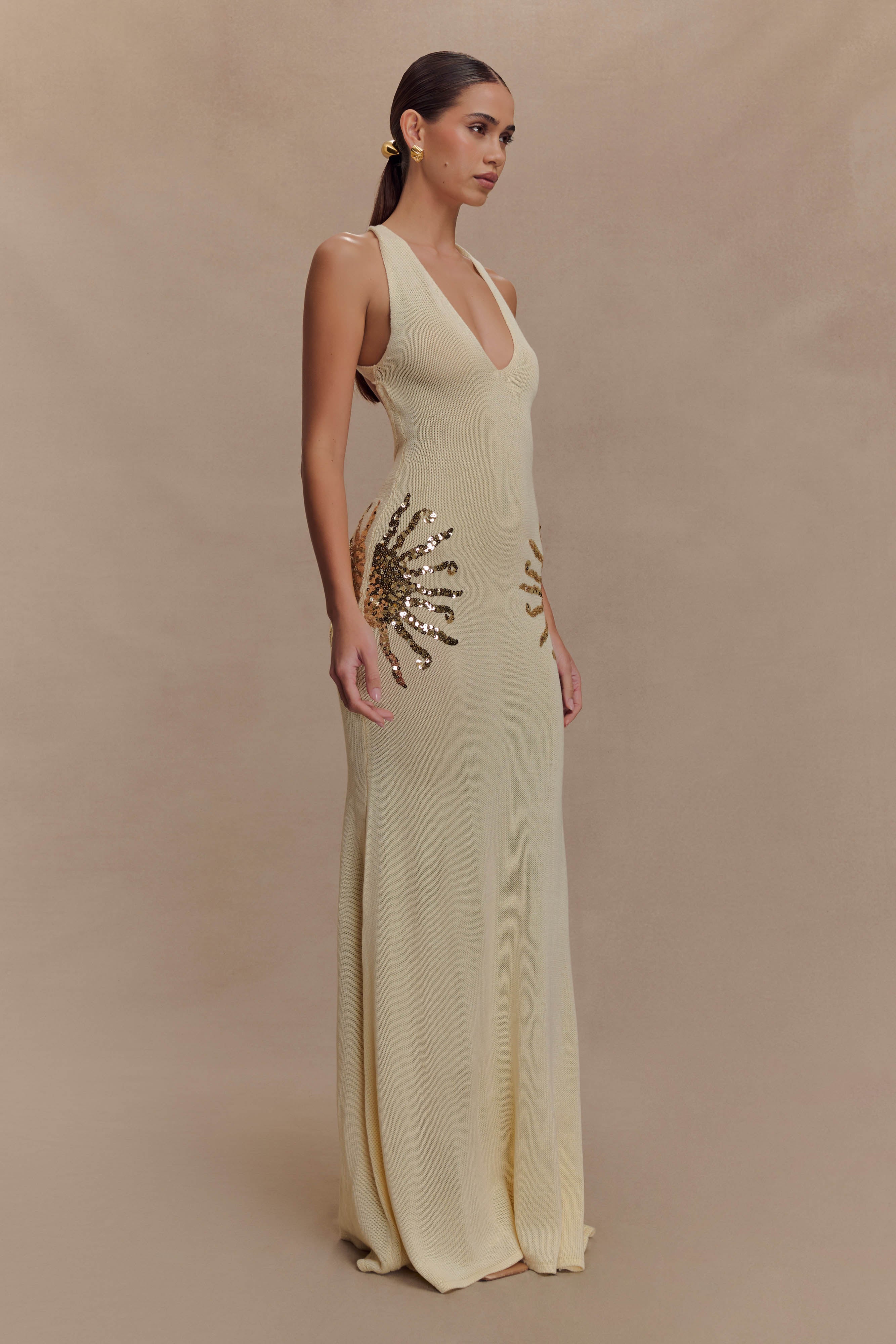 Alissa Sequin Maxi Dress