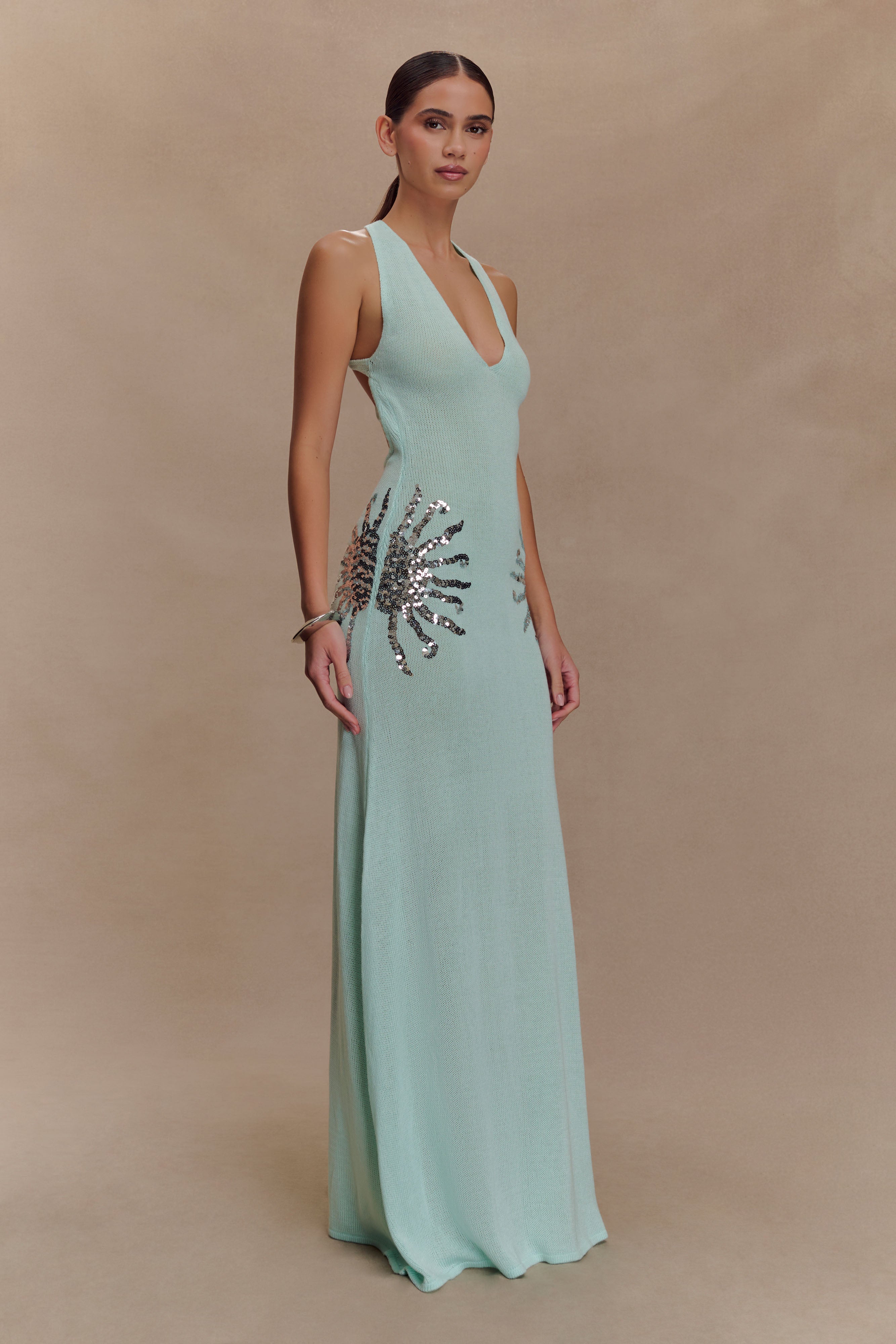 Alissa Sequin Maxi Dress