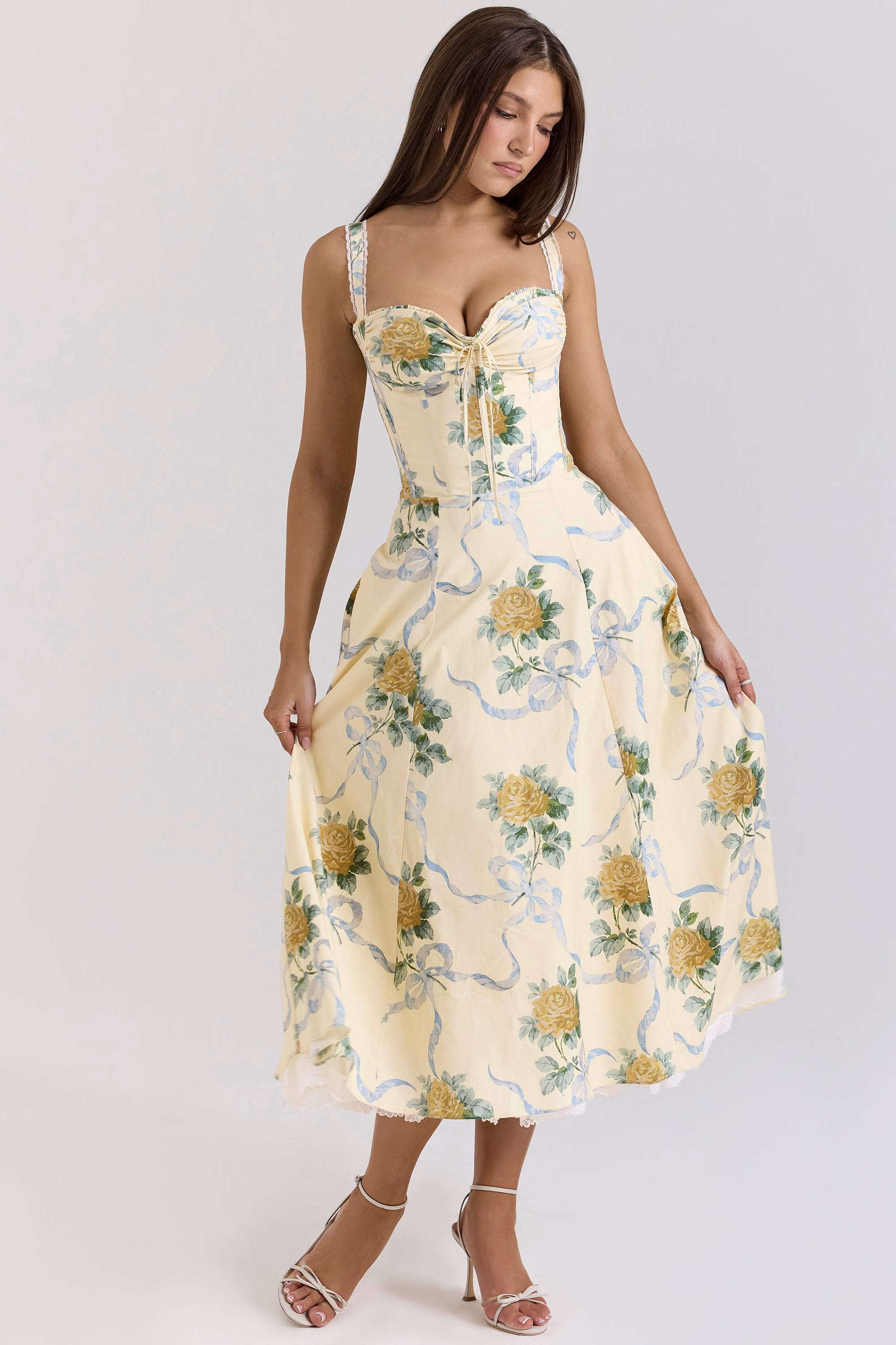 Abella Floral Midi Dress